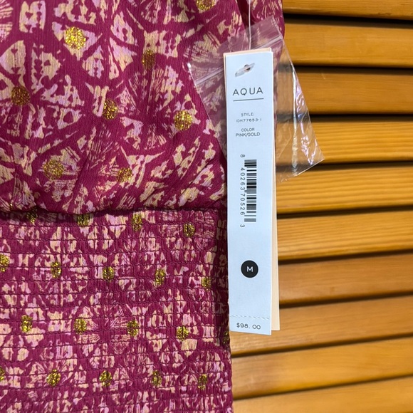 Pink Patterned Ruffle Dress - Picture 2 of 4